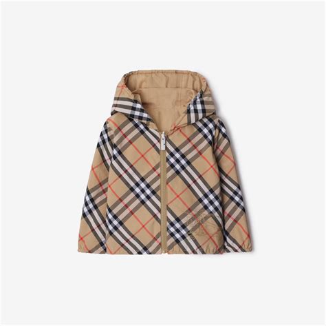 burberry reversible checked cotton-gabardine blouson jacket|Burberry check cotton blend jacket.